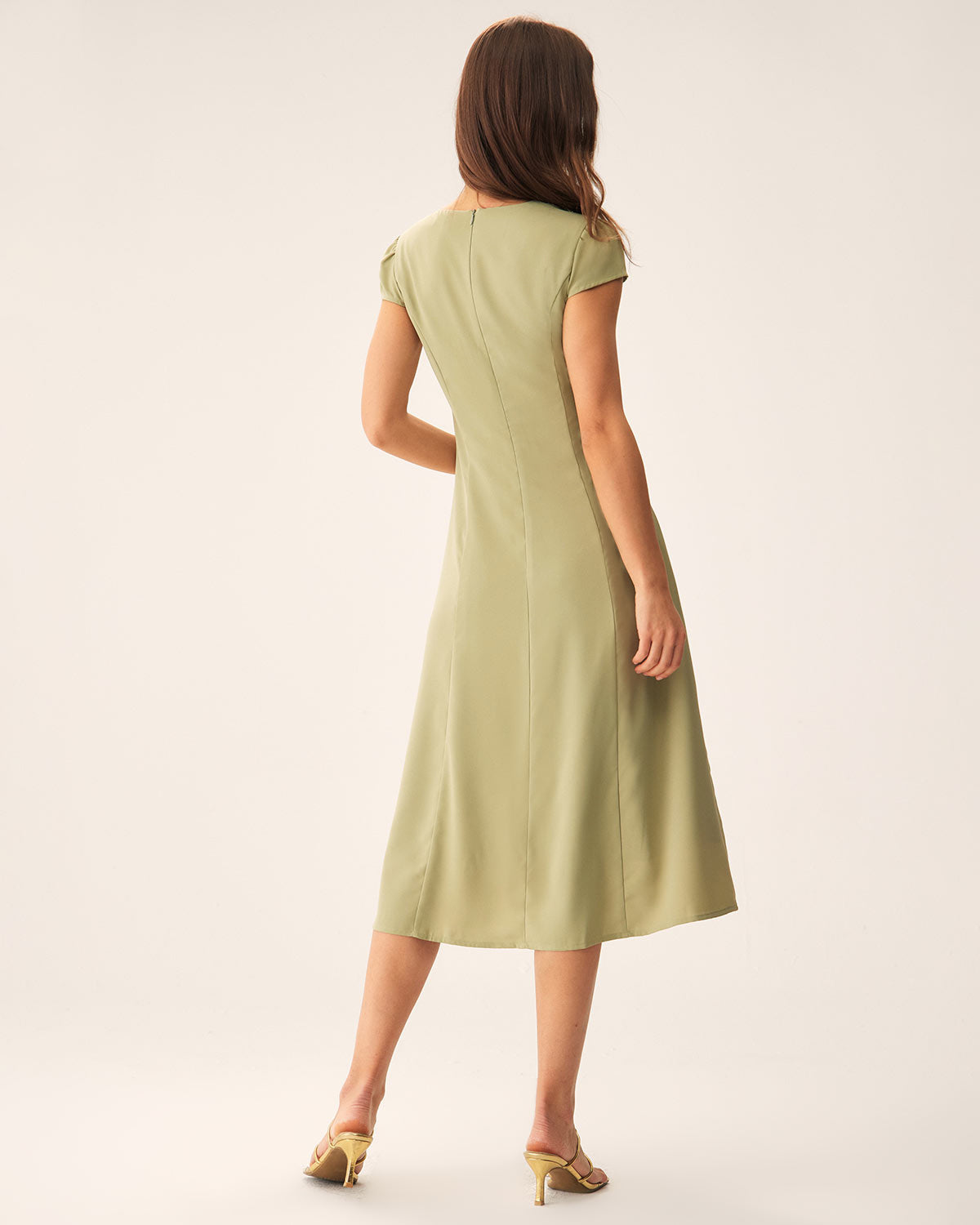 Melivya™  V-Neck Midi Dress