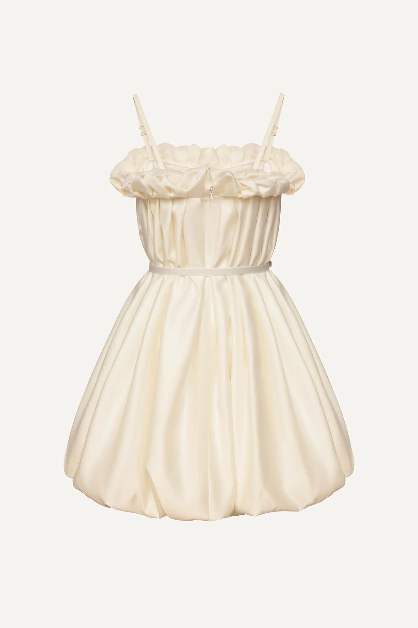 Melivya™ Draped Thin Strap Mini Dress With Belt