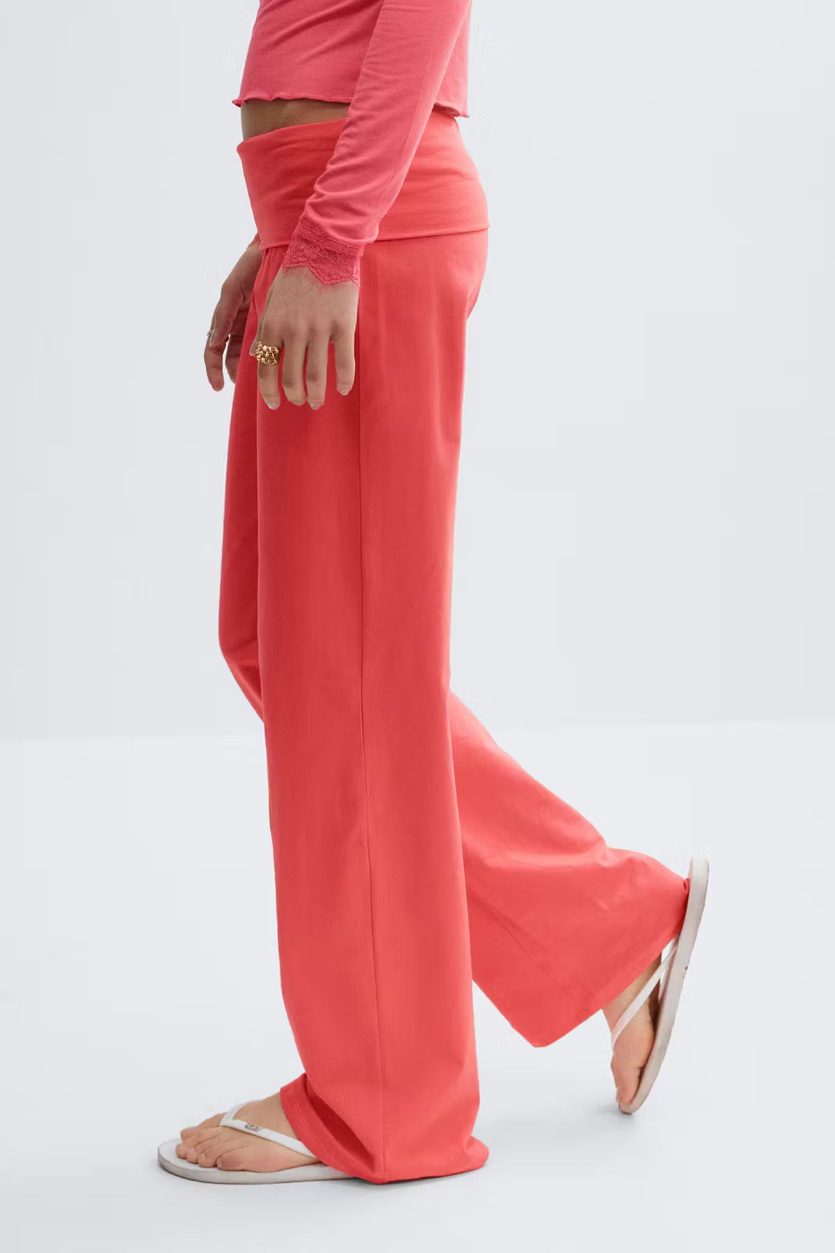 Melivya™  Coral Fold Over Pants