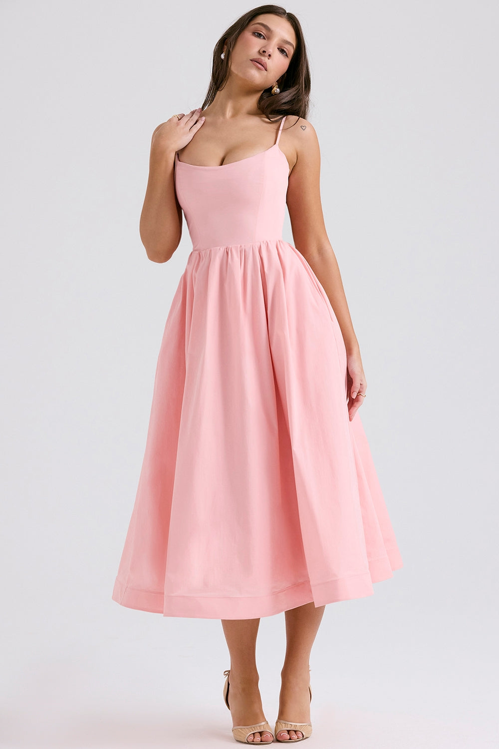 Melivya™ LOLITA ROSE PINK COTTON CORSET