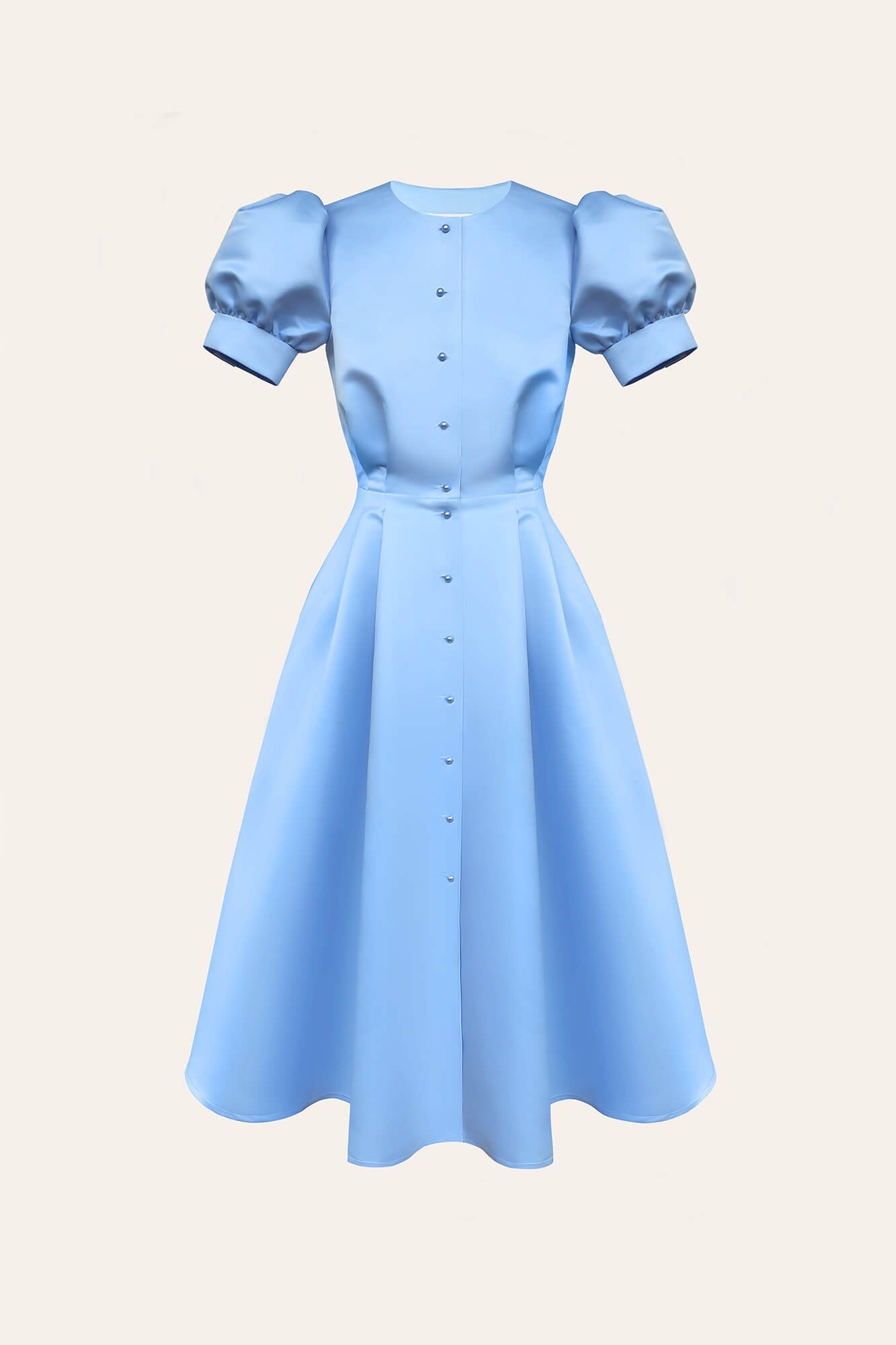 Melivya™ Button Front Midi Dress