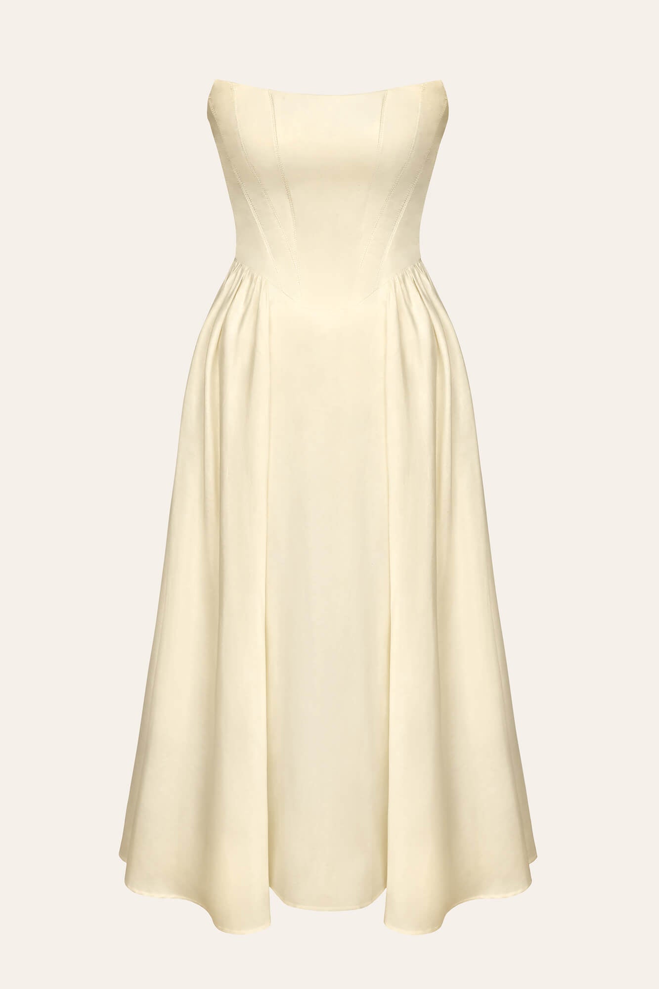 Melivya™ Tuck Corset Top Midi Dress