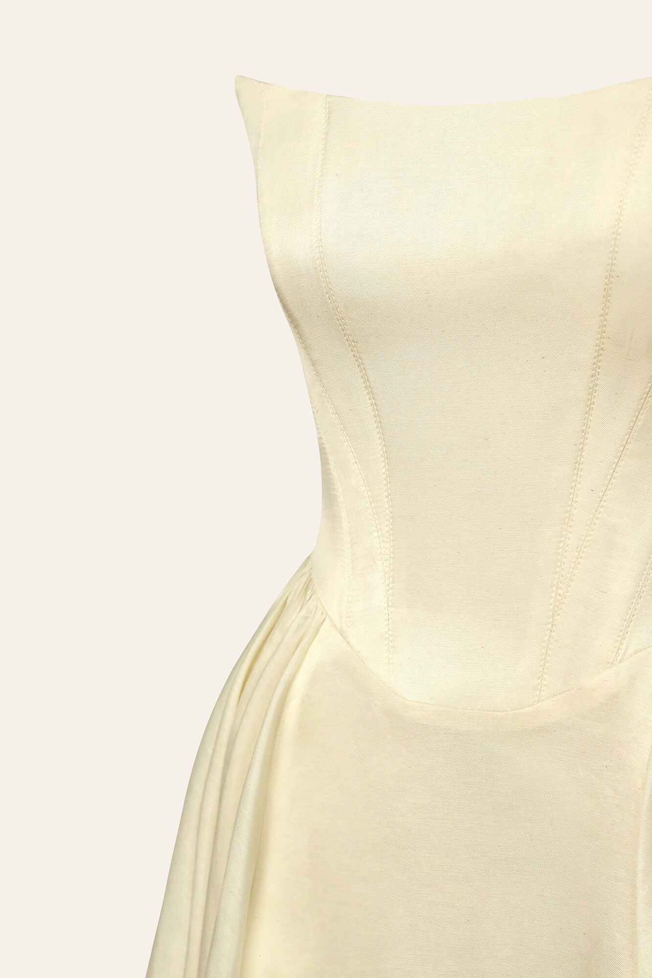 Melivya™ Tuck Corset Top Midi Dress