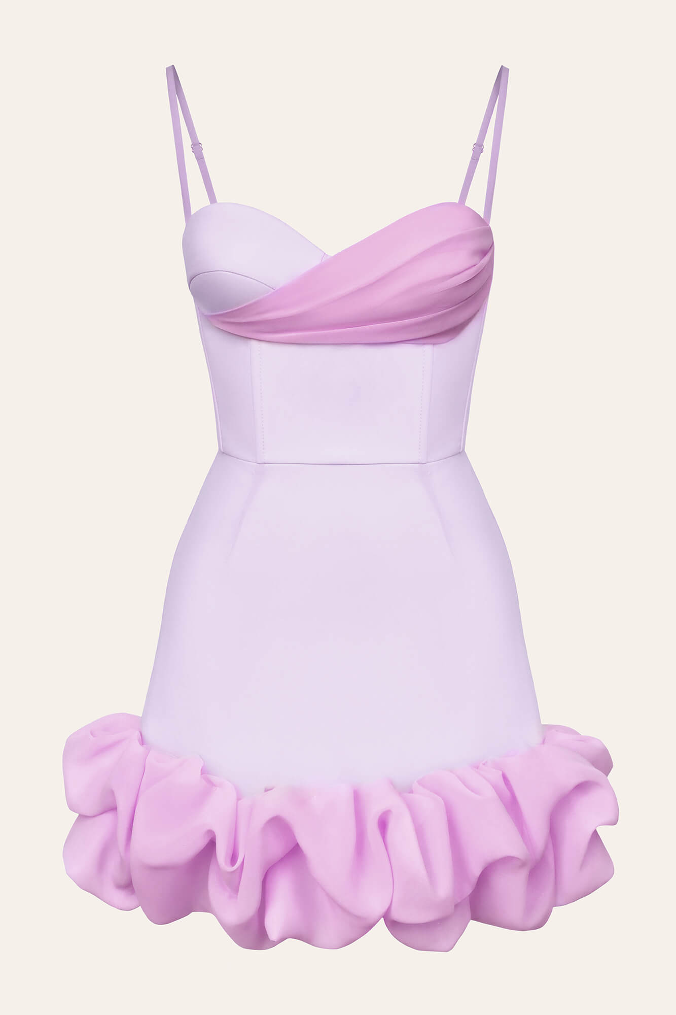 Melivya™ Draped Ruffle Mini Bustier Dress