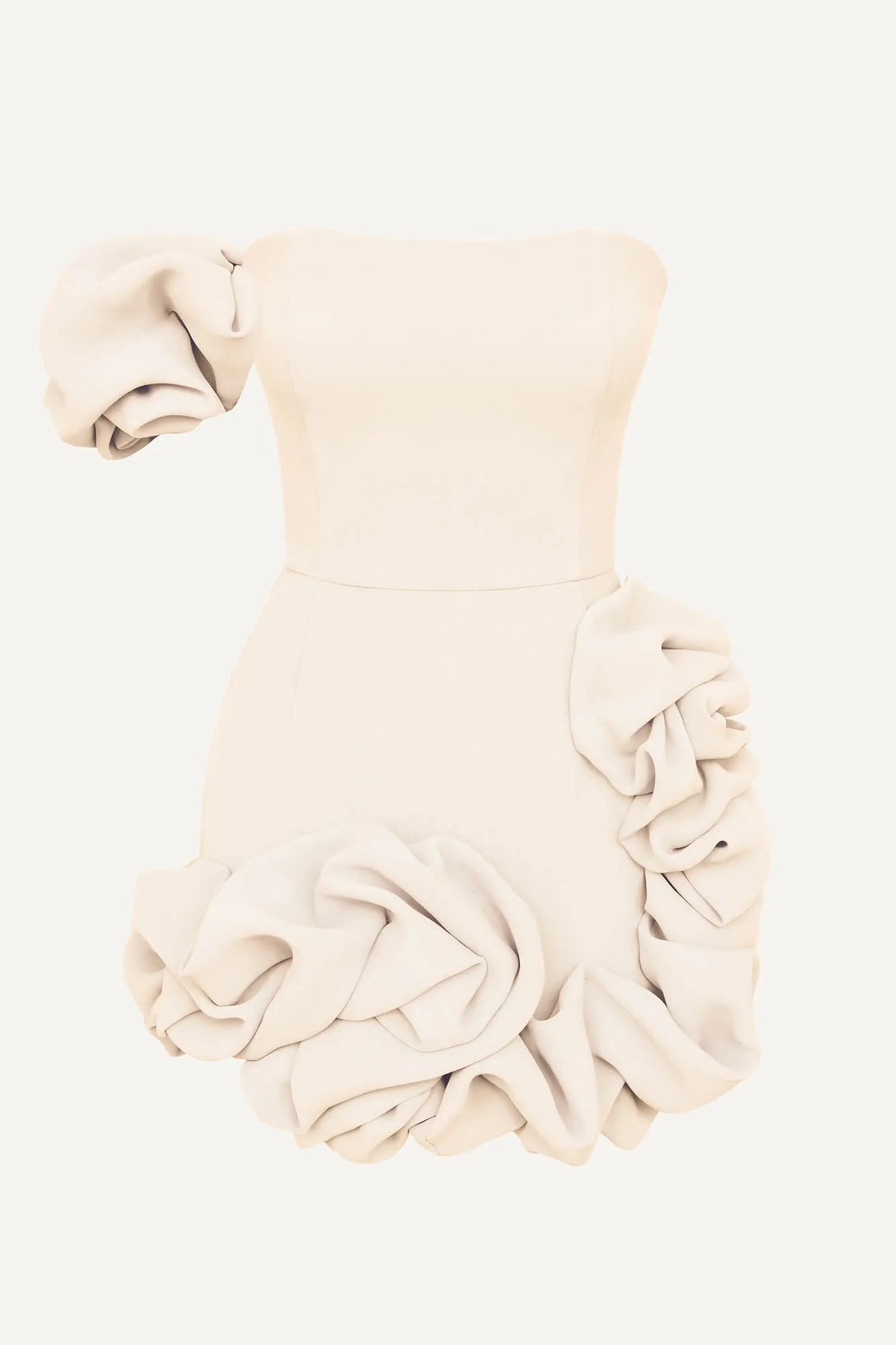 Melivya™ Flounced Bottom One Shoulder Bustier Dress