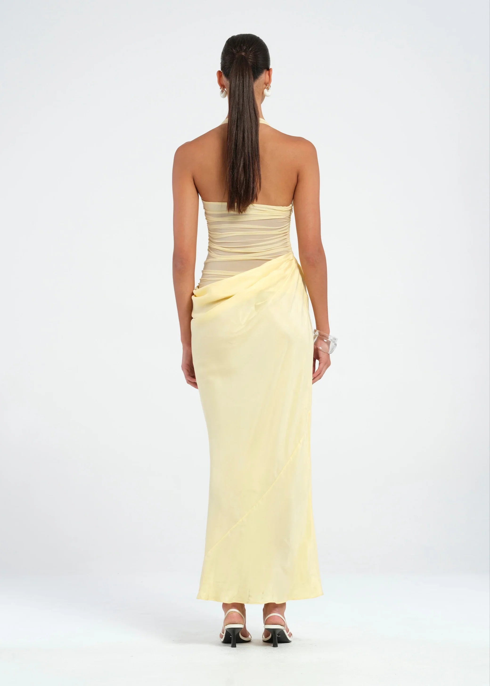 Melivya™ BENNI Gina Halter Dress Butter
