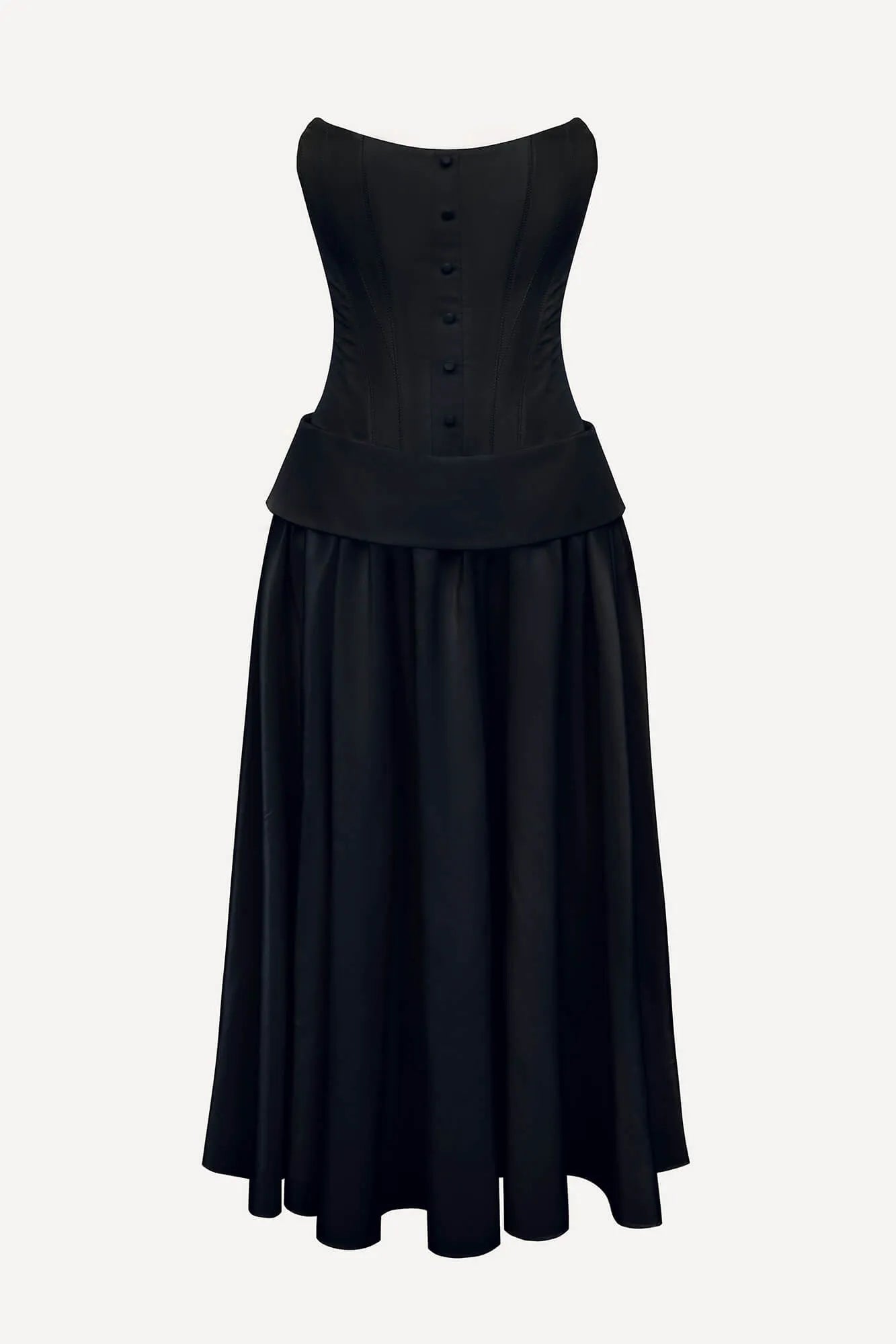 Melivya™ Buttoned Corset And Lapel Skirt
