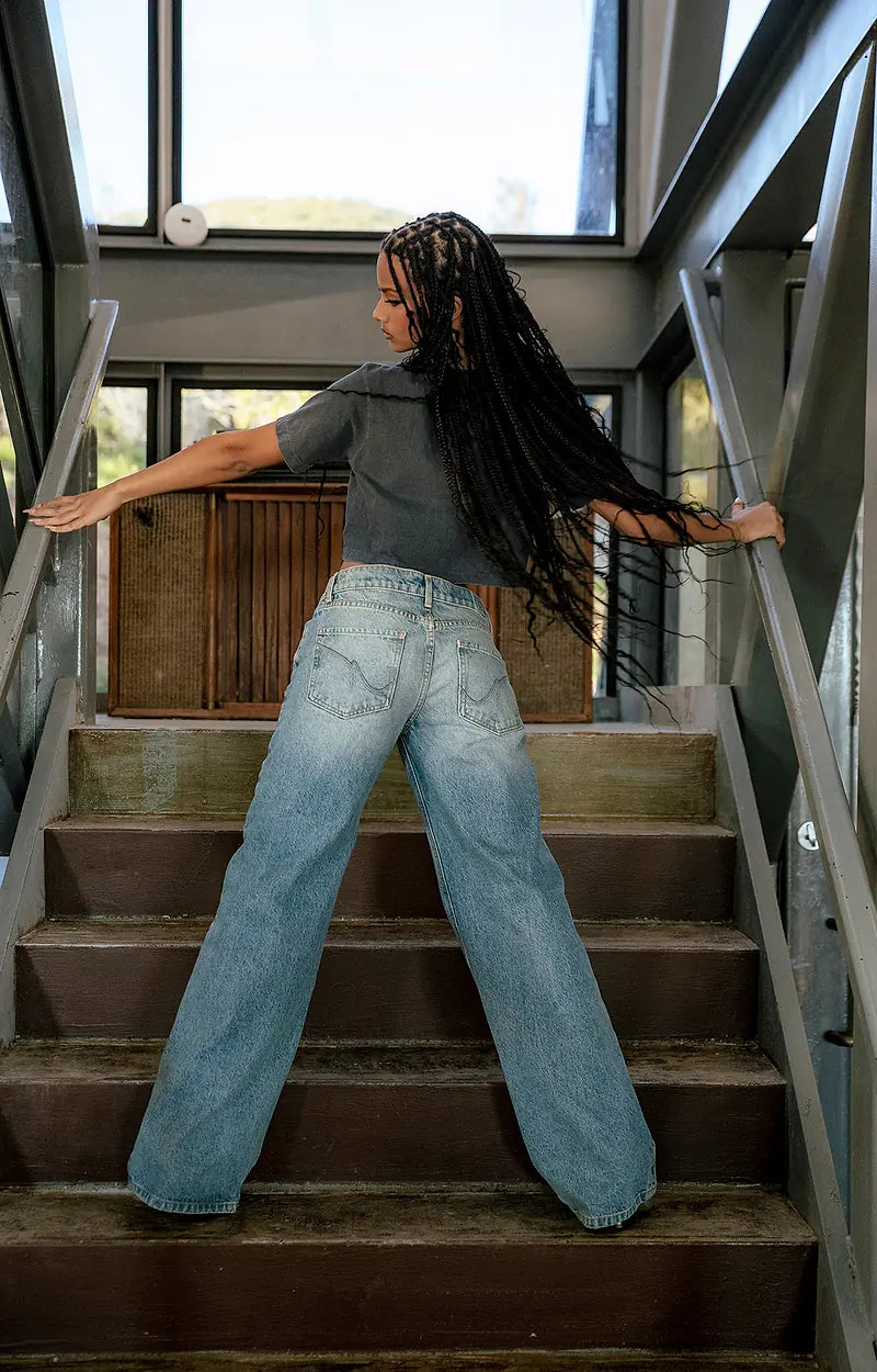 Melivya™ Wavesong Low-Rise Flare Jeans