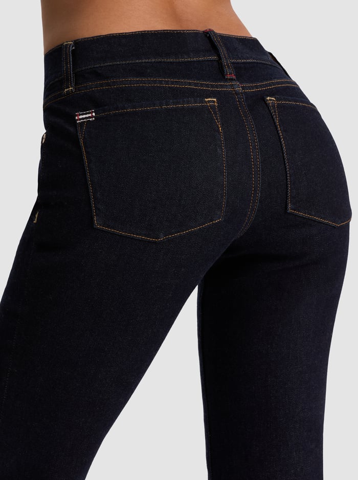 Melivya™ Dark Blue Low-Rise Bootcut Jeans
