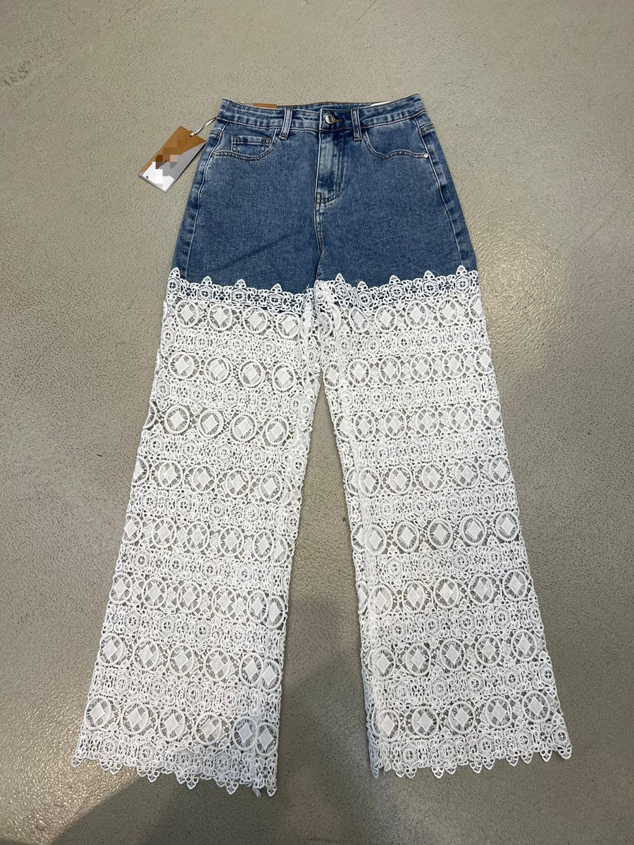 Melivya™ Boho Jeans – Western Vintage Denim