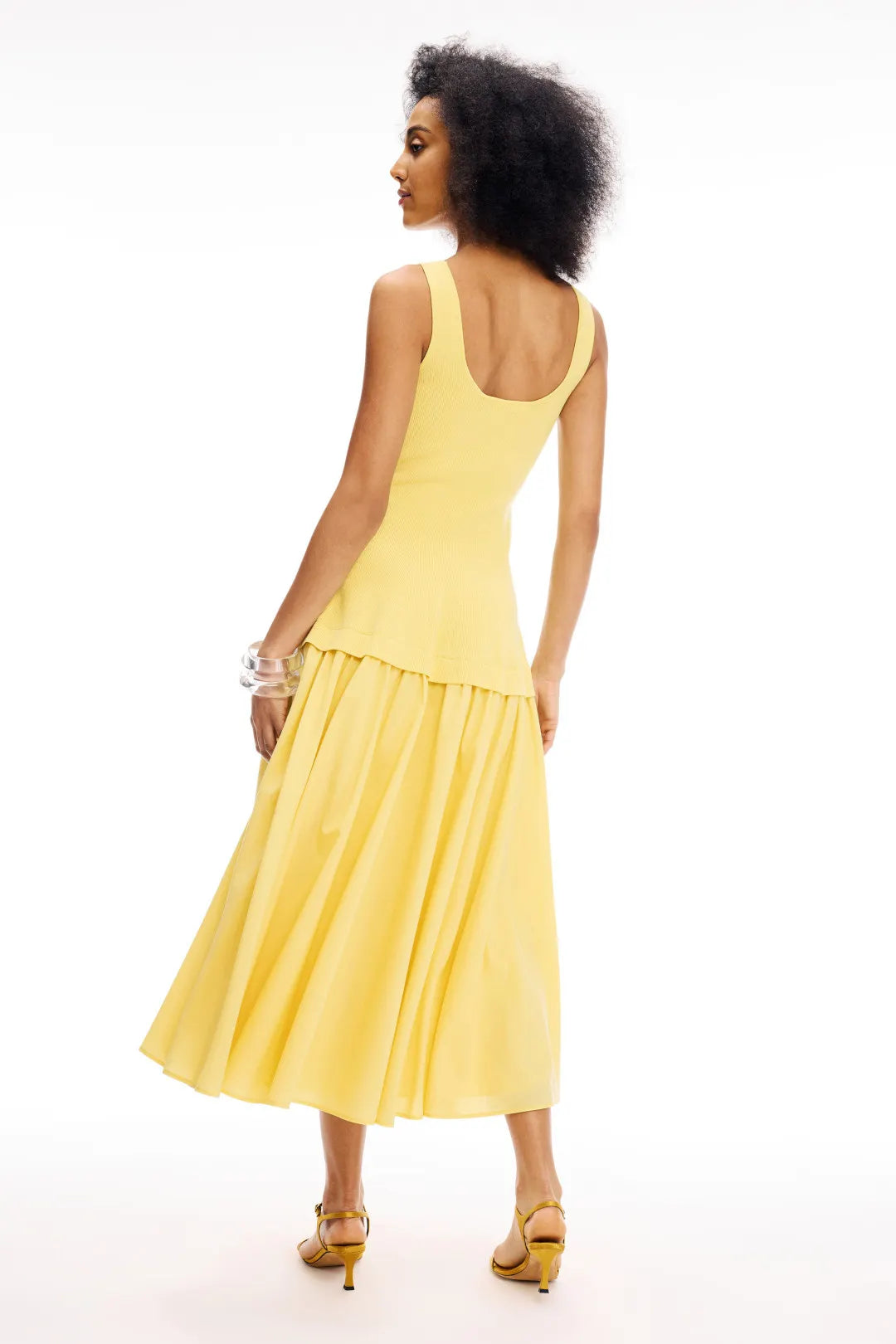 Melivya™ Sunveil Knit Flare Midi Dress