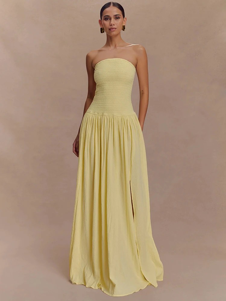 Melivya™ Off-shoulder Strapless Dress