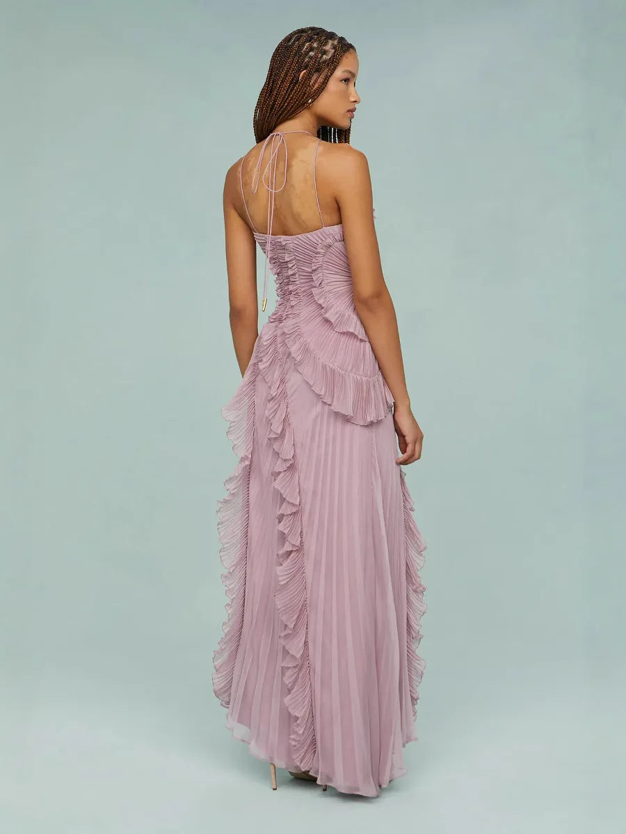 Melivya™ Plissé Maxi Dress
