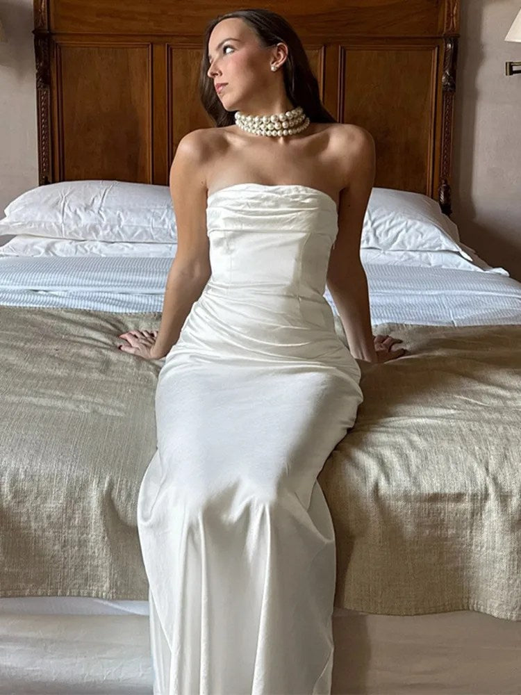 Melivya™ Elegant Off-shoulder  Maxi Dress