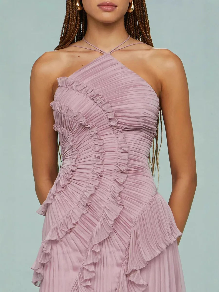 Melivya™ Plissé Maxi Dress