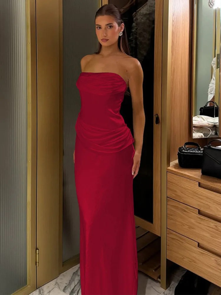 Melivya™ Elegant Off-shoulder  Maxi Dress