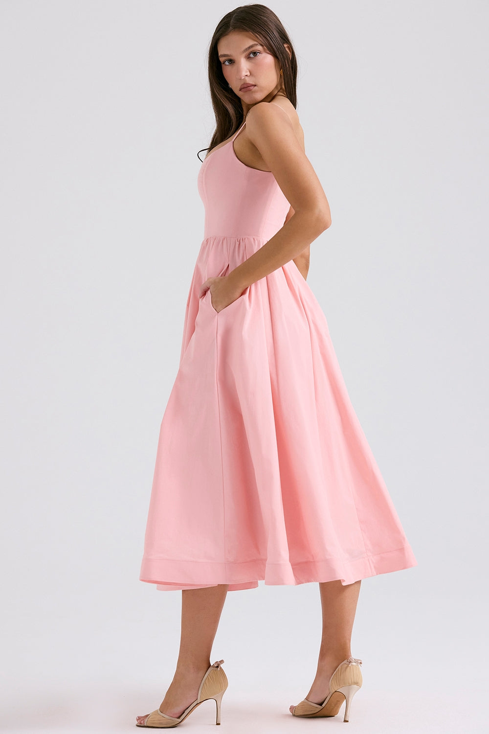 Melivya™ LOLITA ROSE PINK COTTON CORSET