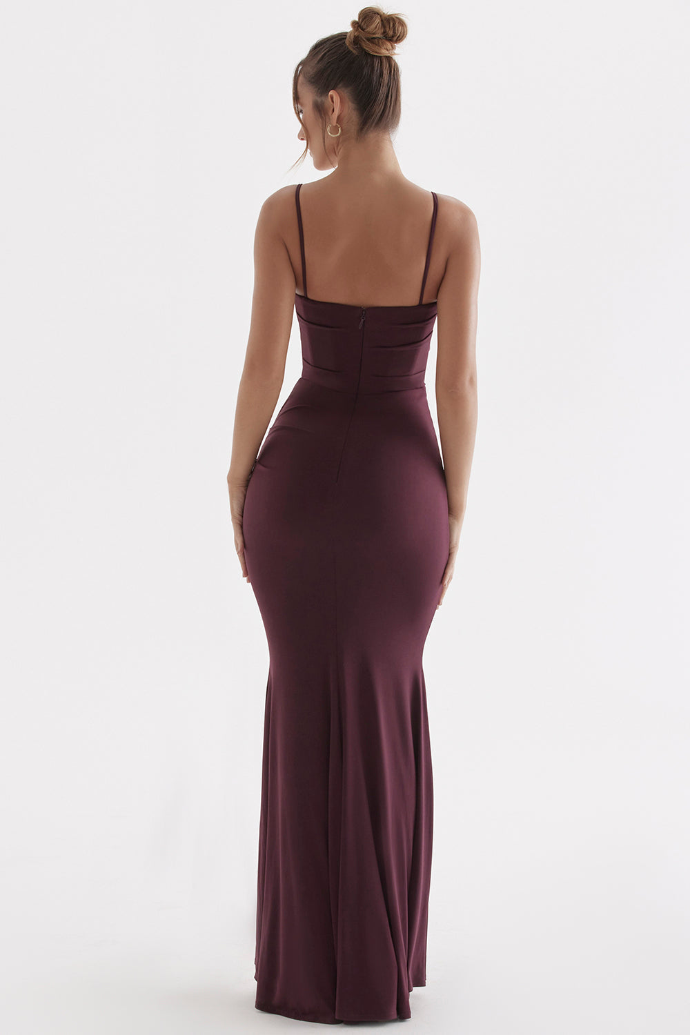Melivya™ MILENA CORSET MAXI DRESS - Brown