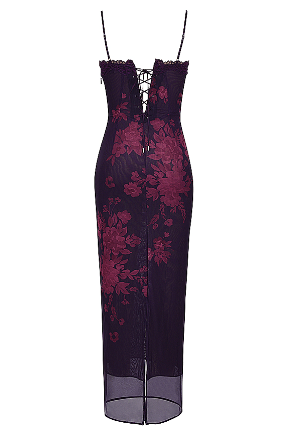 Melivya™ AIZA GRAPE FLORAL PRINT