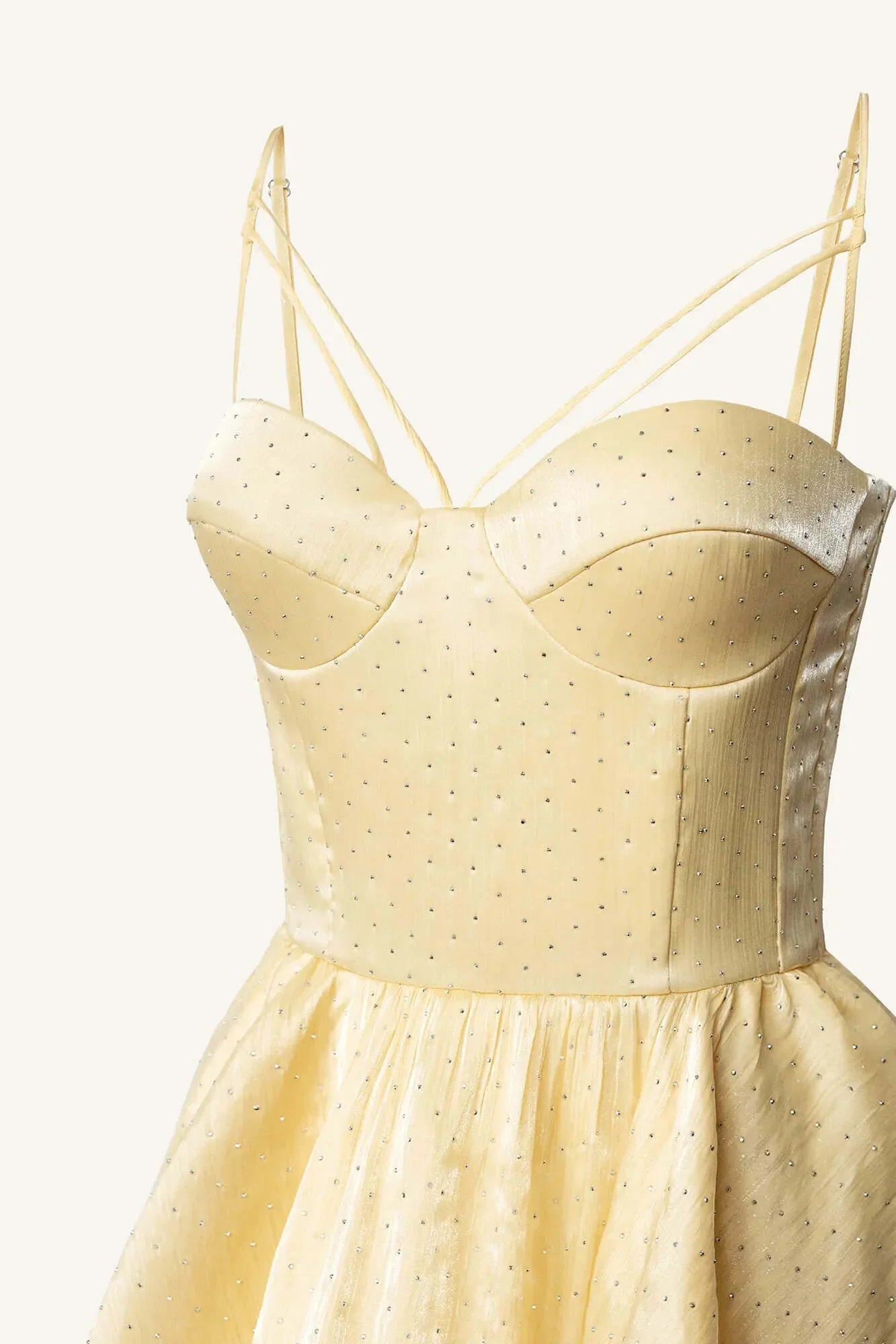 Melivya™ Mini bustier dress with rhinestones