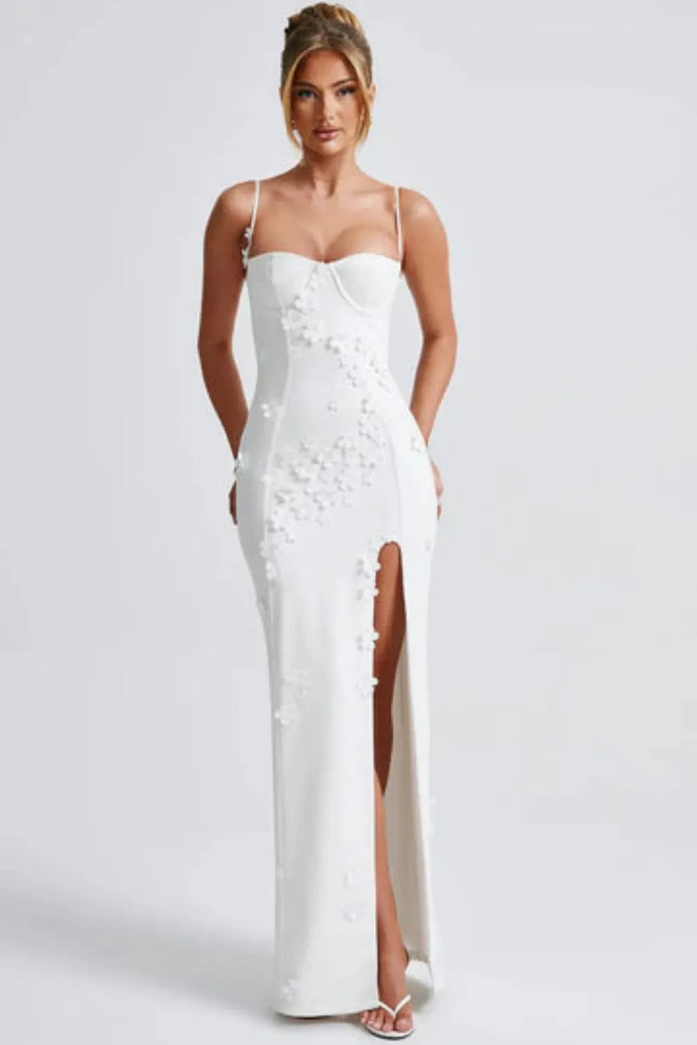 Melivya™ Mina - Appliqué Maxi Dress