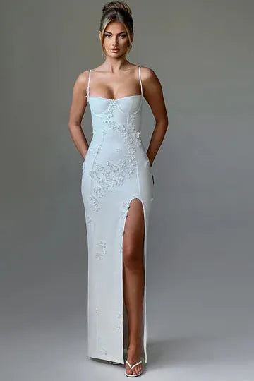 Melivya™ Mina - Appliqué Maxi Dress