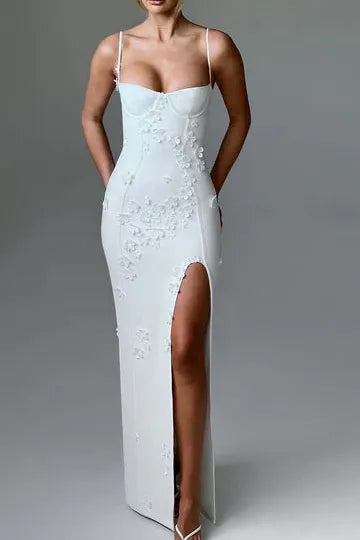 Melivya™ Mina - Appliqué Maxi Dress