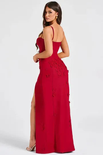 Melivya™ Mina - Appliqué Maxi Dress