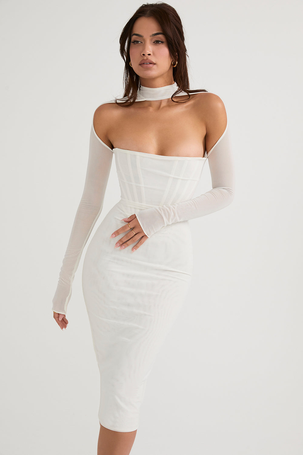 Melivya™ MILAROSE WHITE MESH CORSET - White