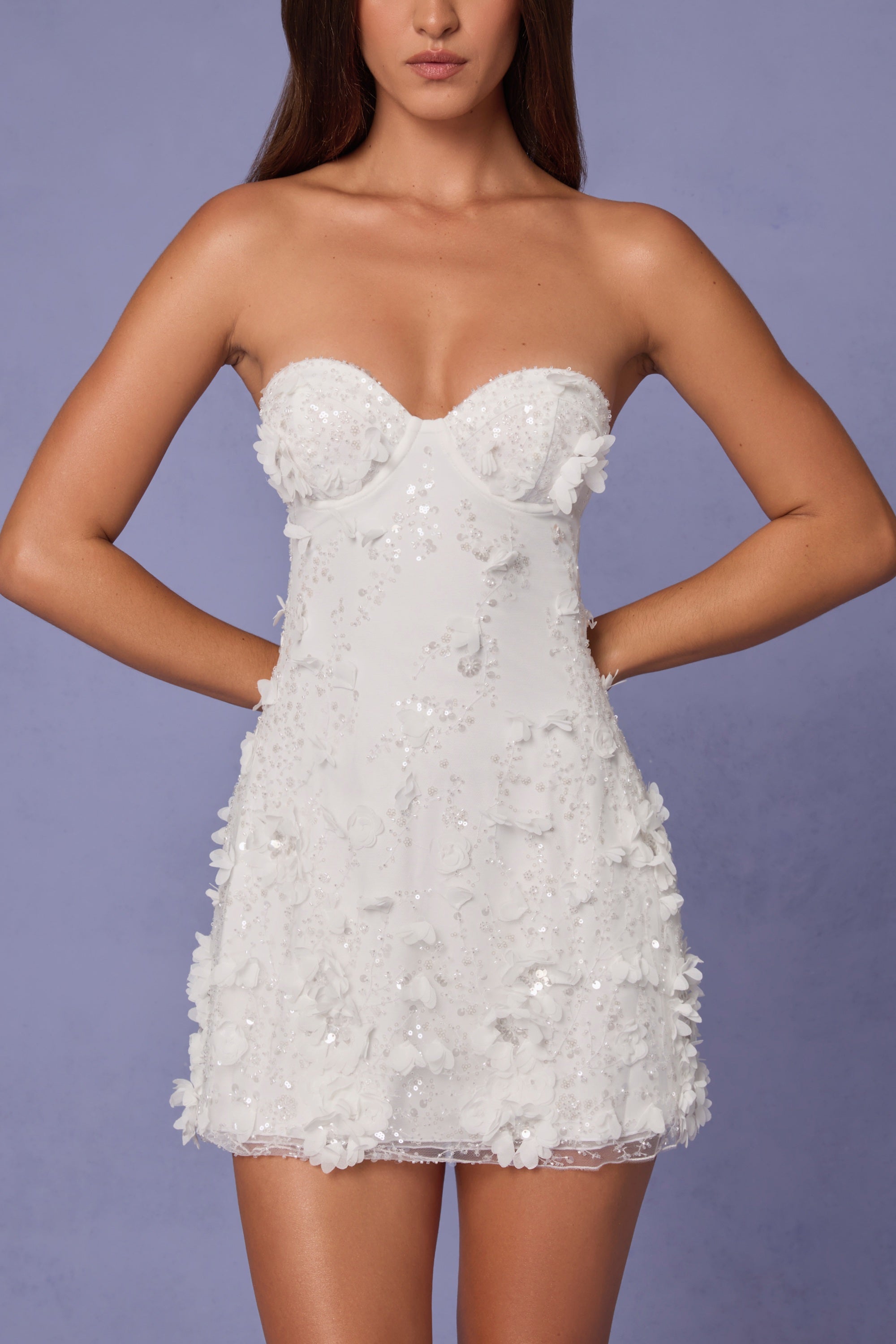 Melivya™ Embellished Mini Dress
