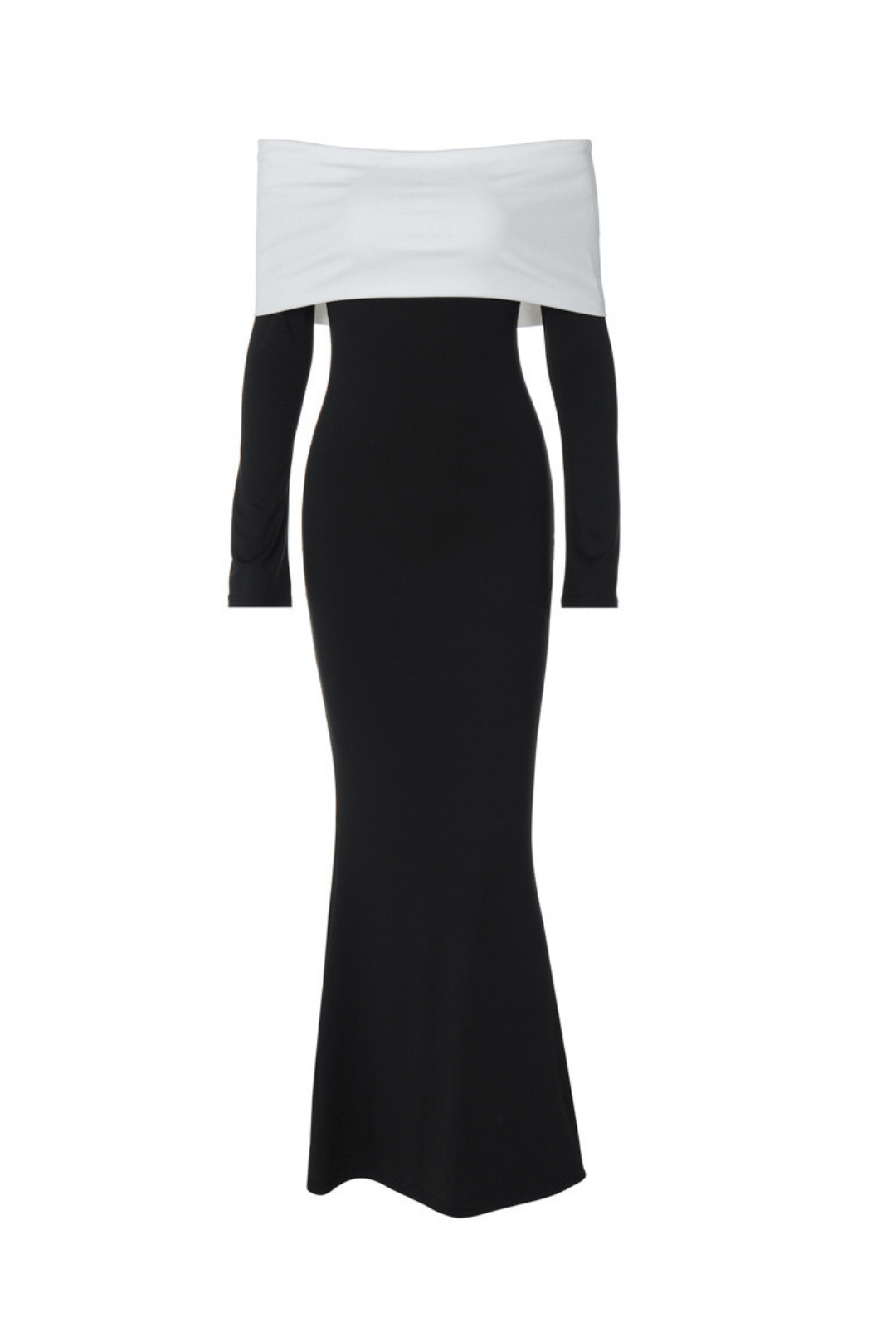 Melivya™ EMILION BLACK CLASSY OFF SHOULDER  MAXI DRESS - Black