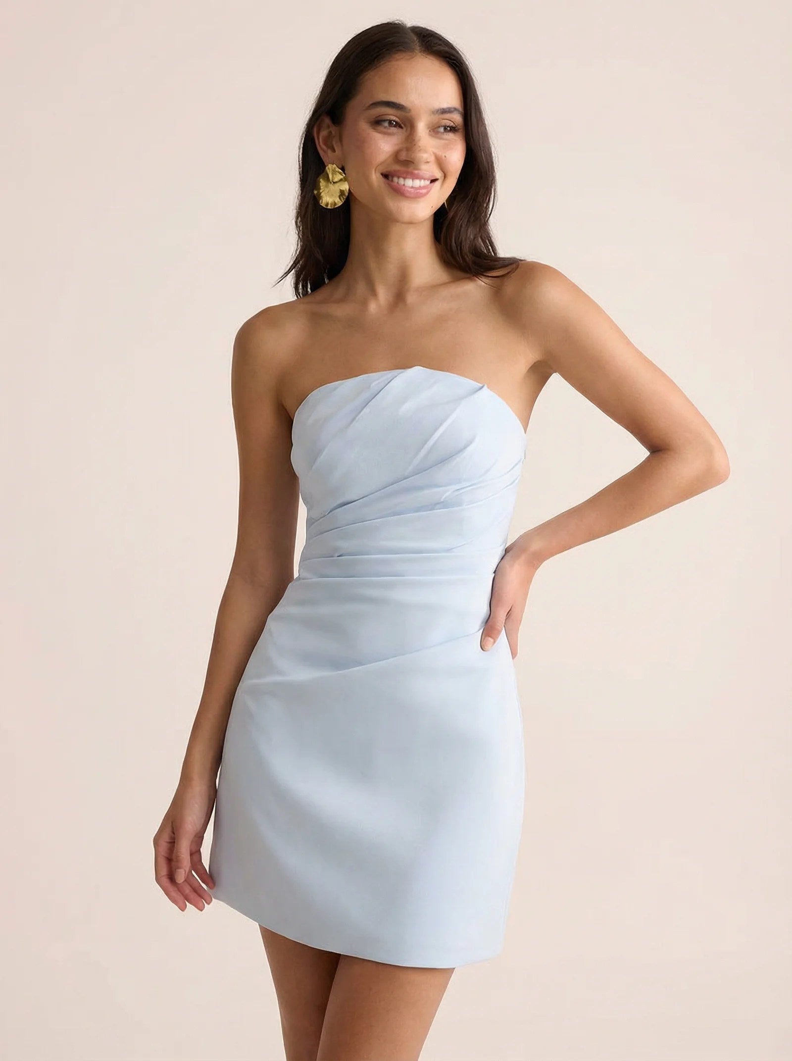 Melivya™ Off-shoulder Strapless  Mini Dress