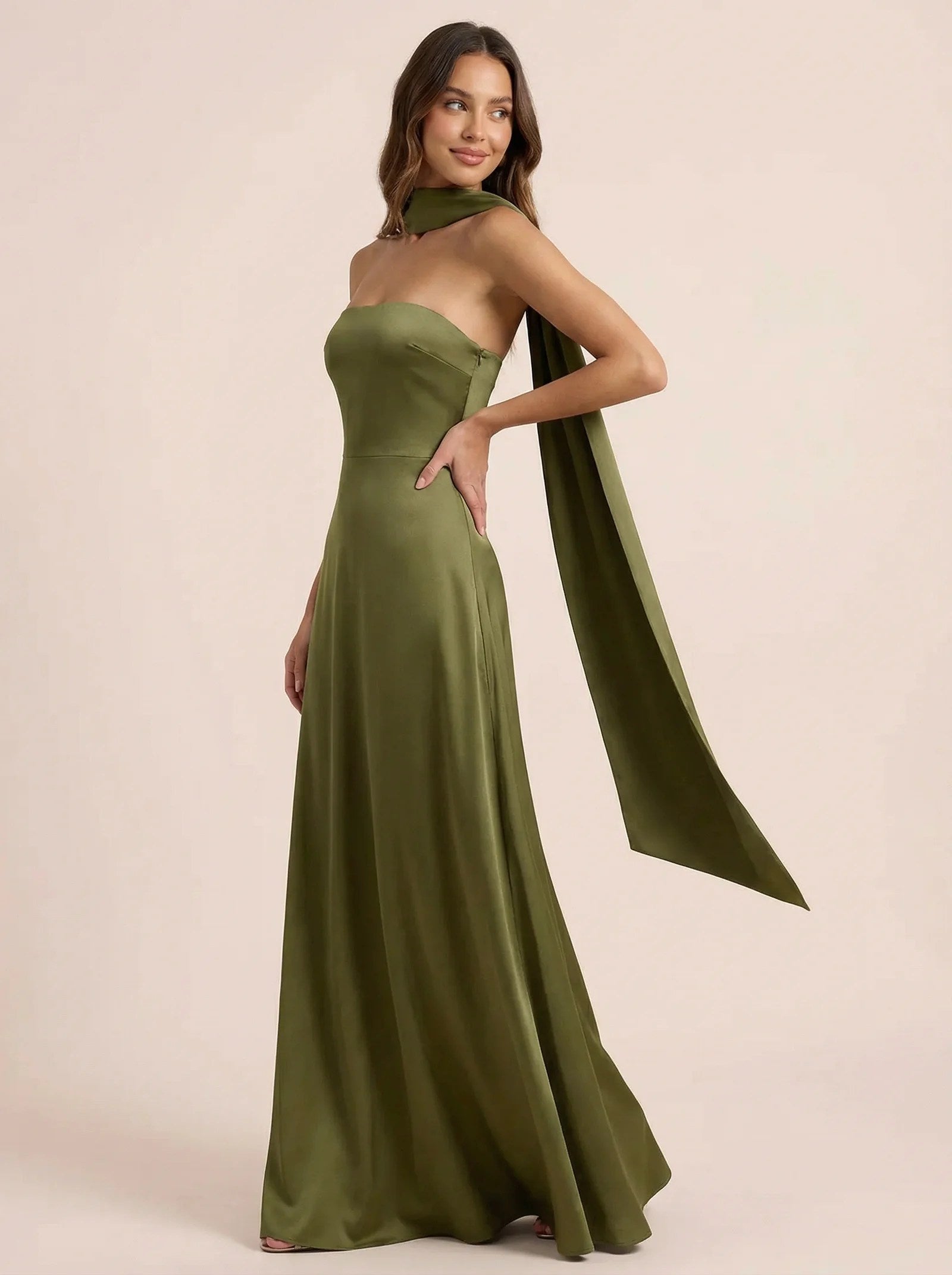 Melivya™ Off-shoulder Strapless  Maxi Dress