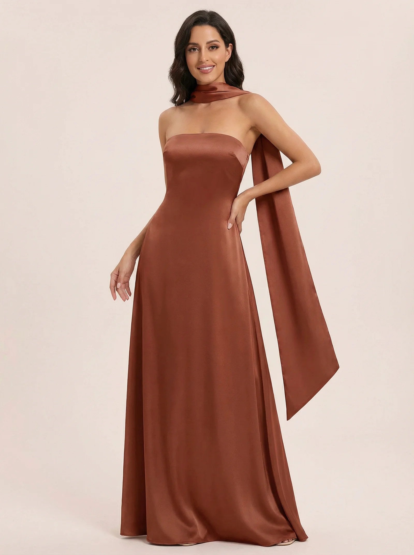 Melivya™ Off-shoulder Strapless  Maxi Dress