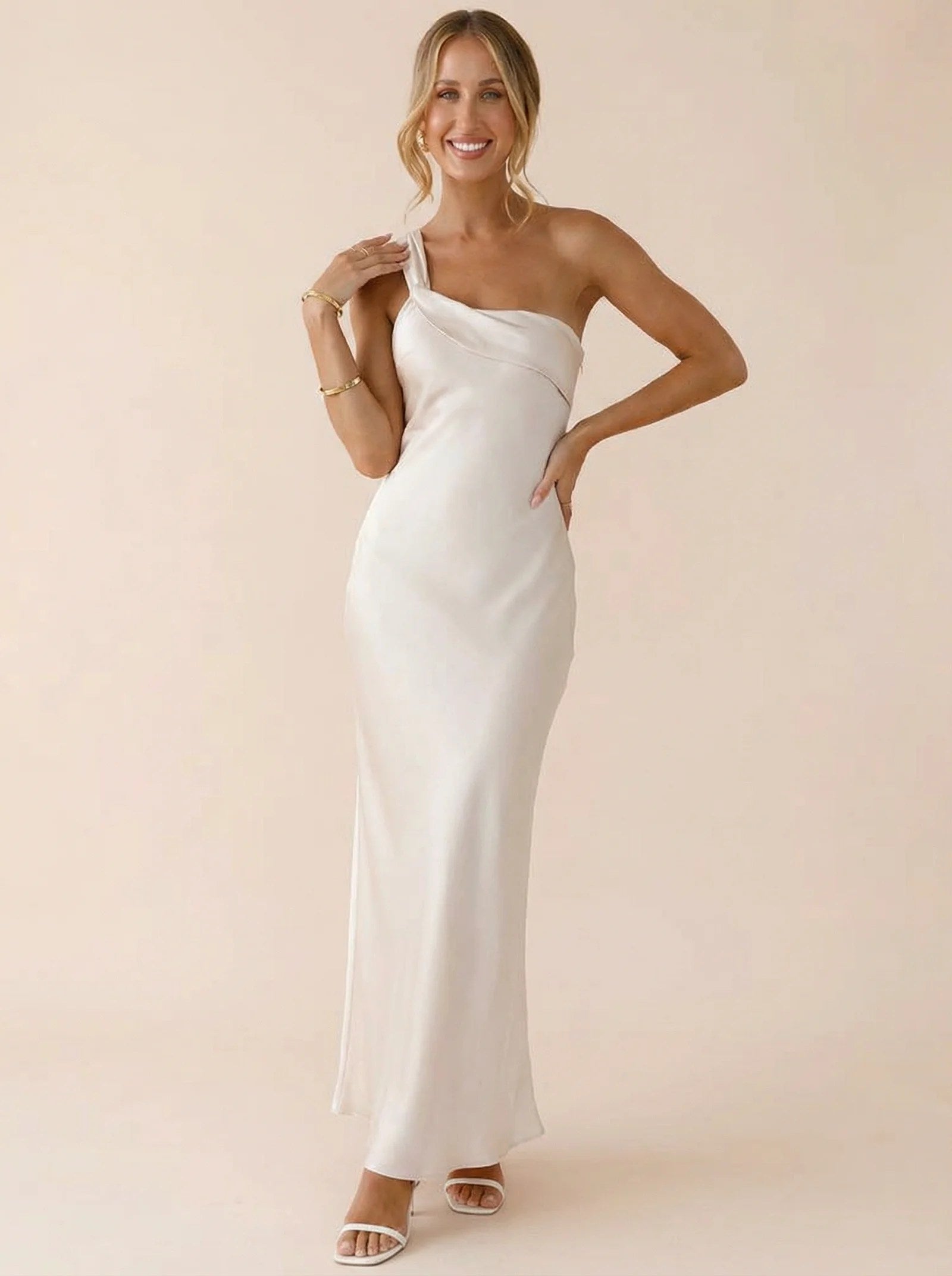 Melivya™ One Shoulder Backless Dress