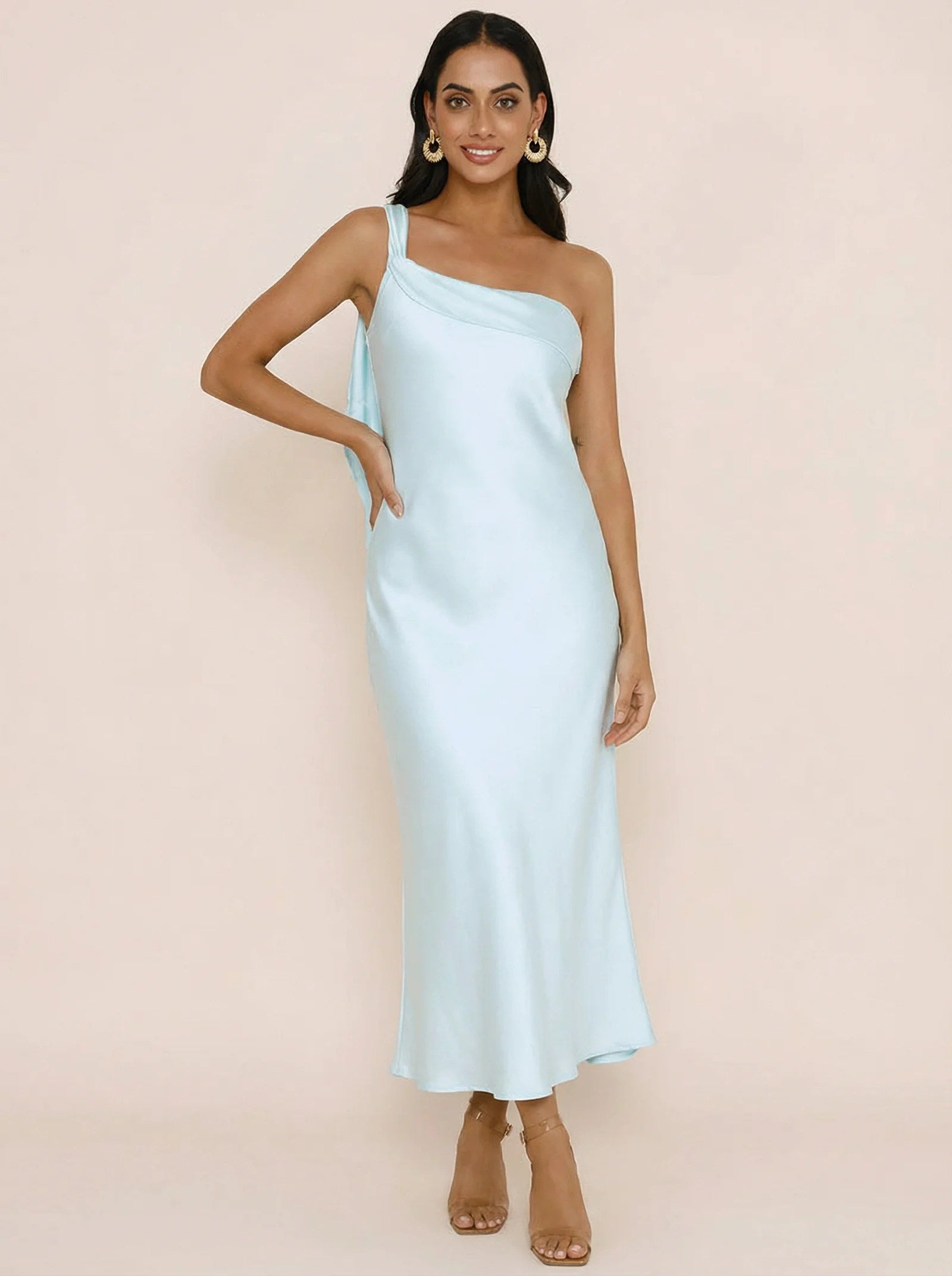 Melivya™ One Shoulder Backless Dress
