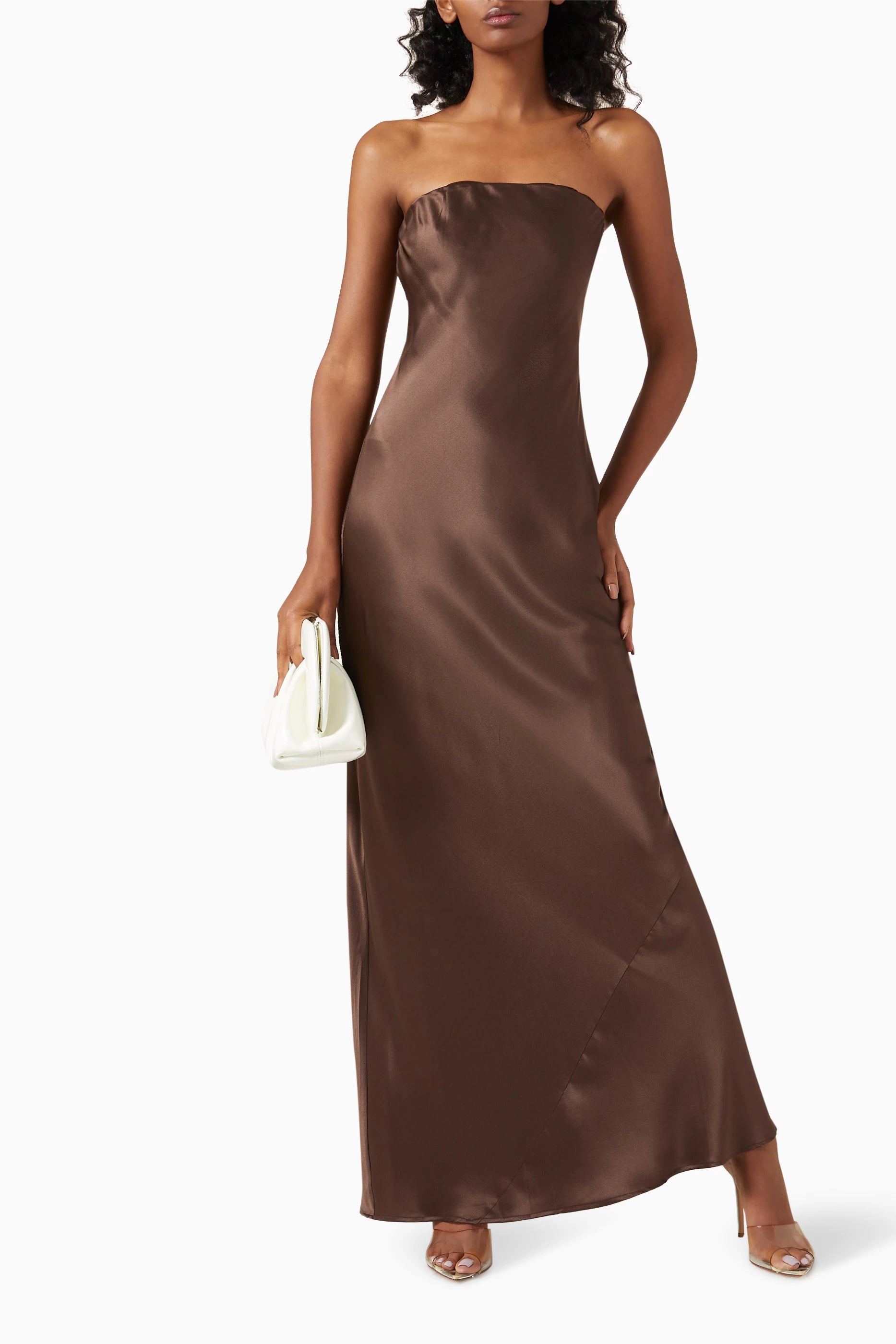 Melivya™ Strapless Scarf Maxi Dress