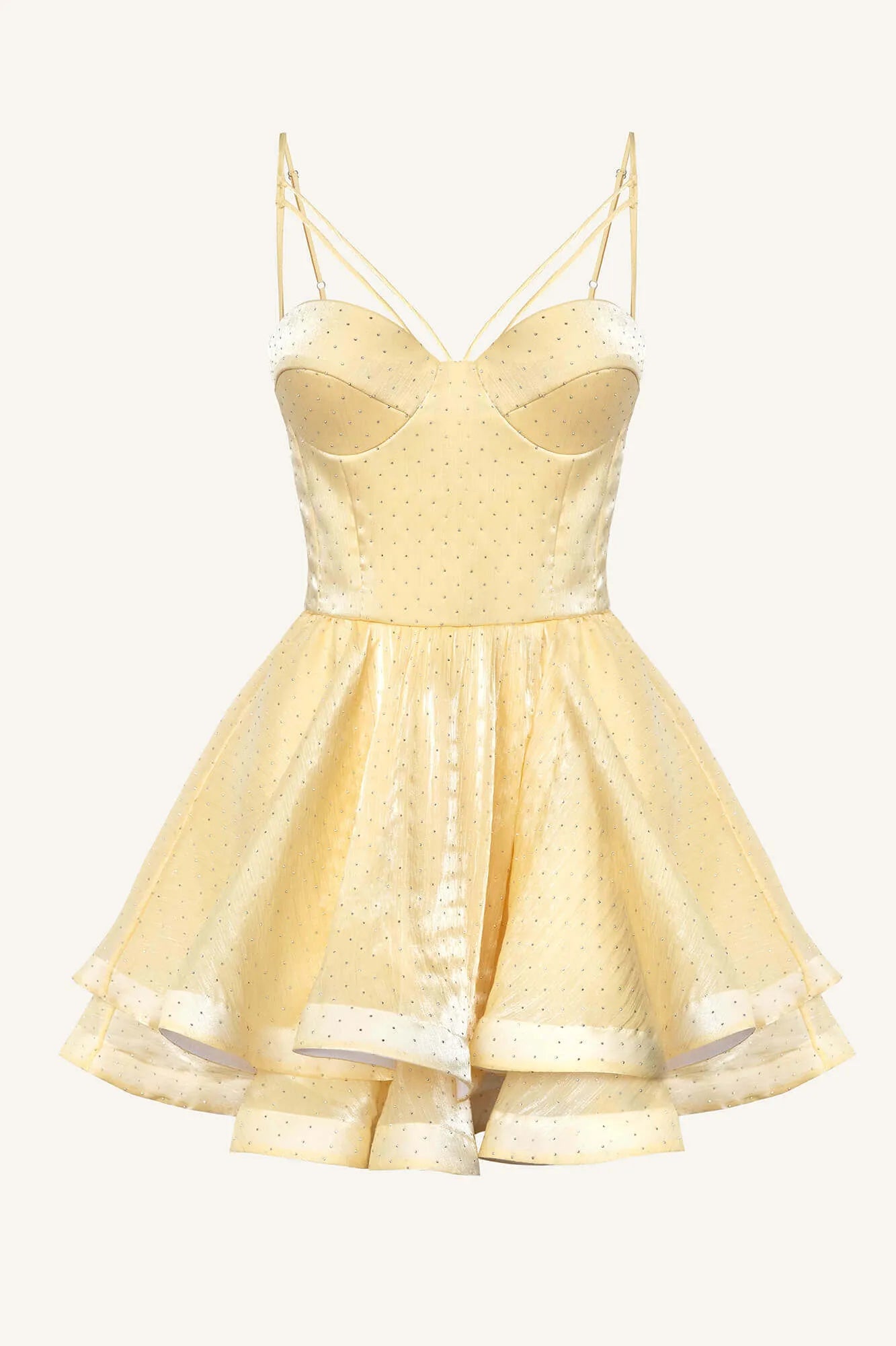 Melivya™ Mini bustier dress with rhinestones