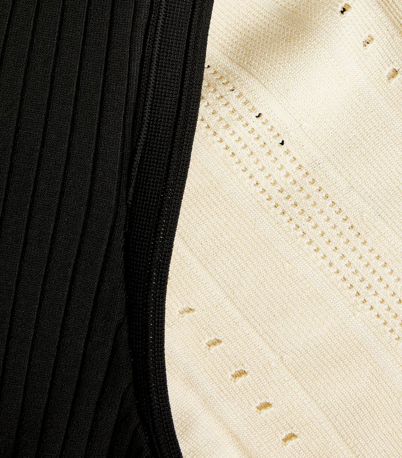 Melivya™ SANDRO  Ribbed Midi Dress