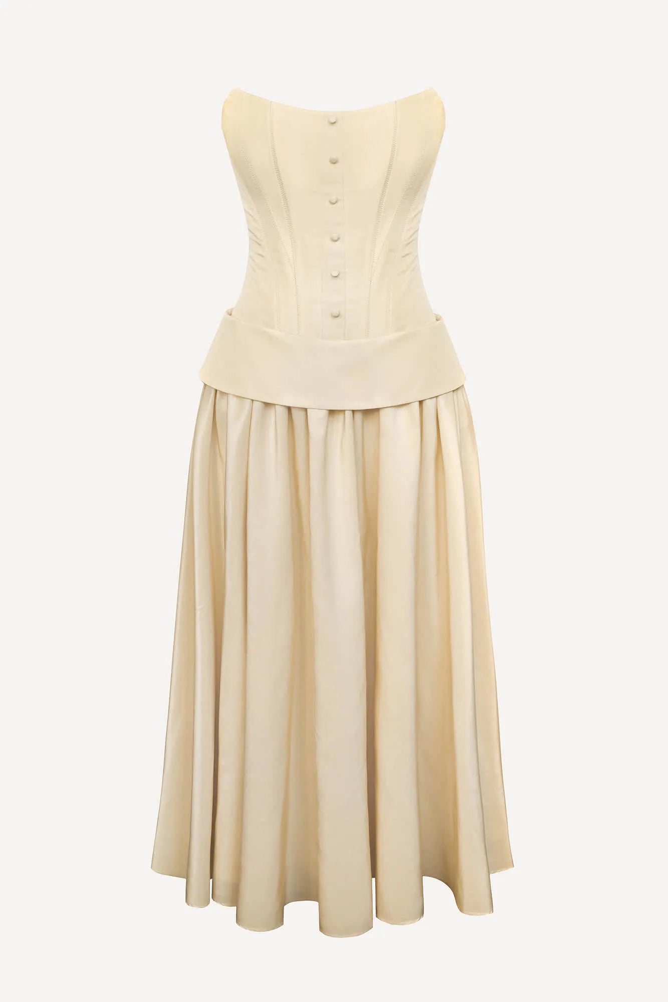 Melivya™ Buttoned Corset And Lapel Skirt