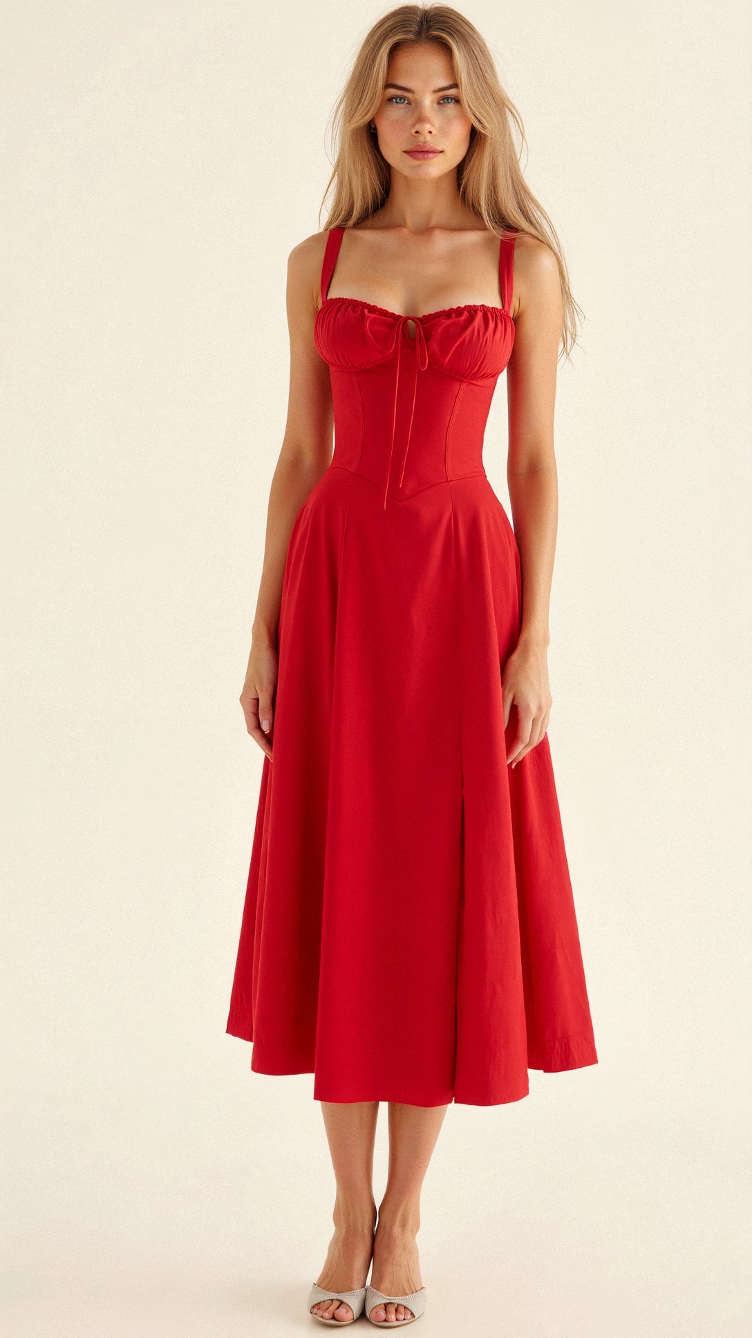 Melivya™ Kiana Corset Midi Dress