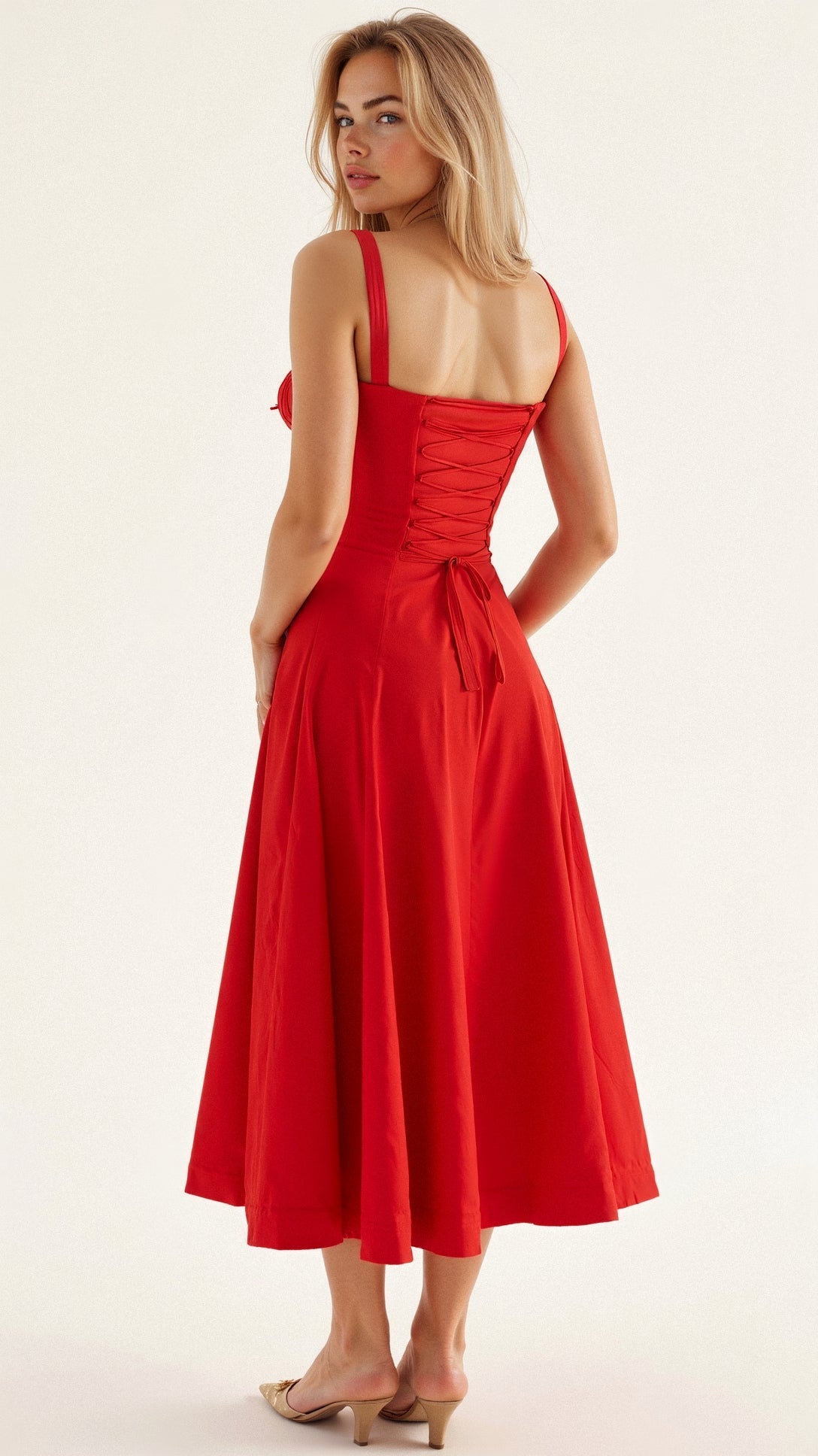 Melivya™ Kiana Corset Midi Dress