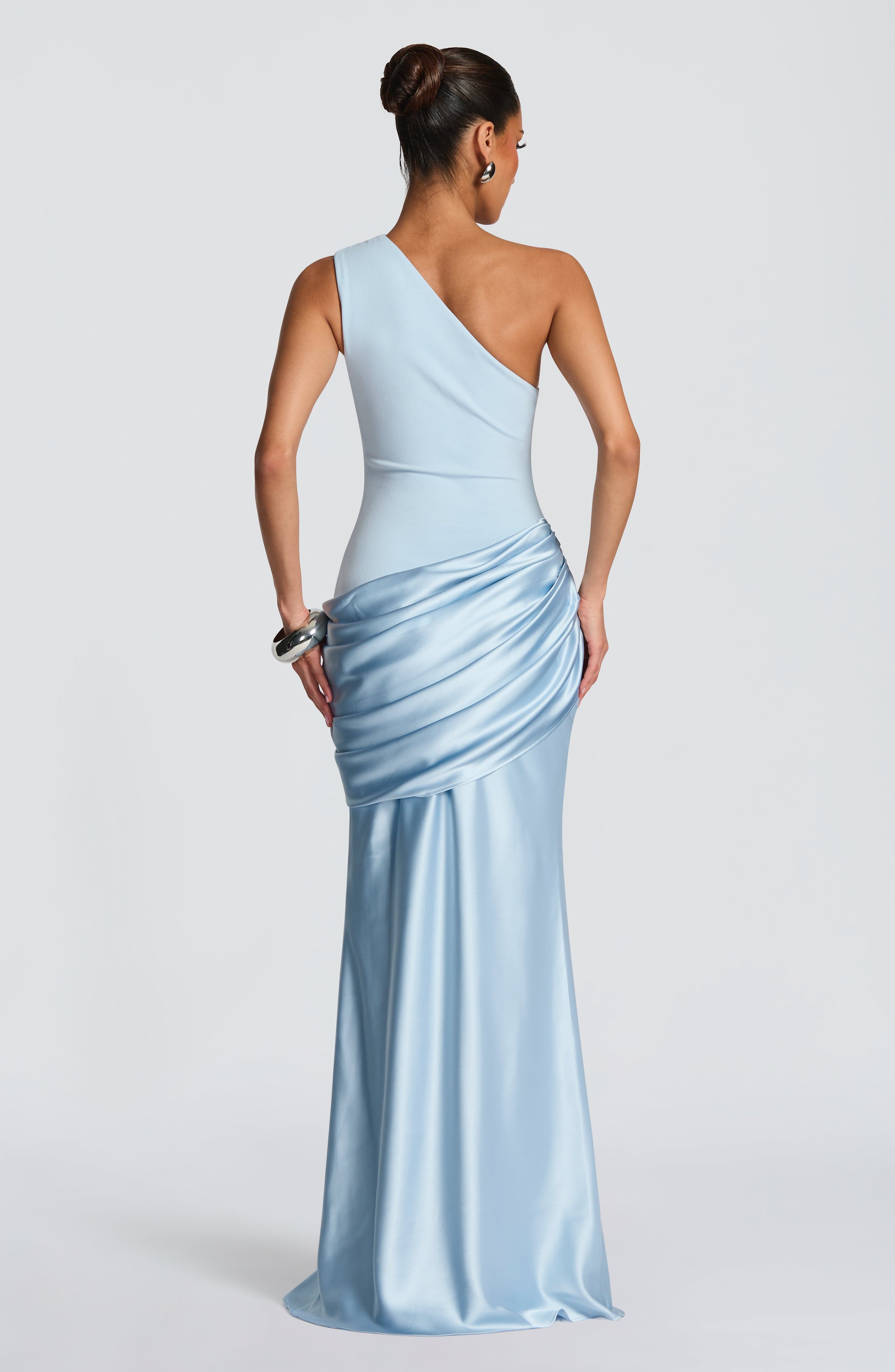 Melivya™ Malina Long Dress – Glacier Blue