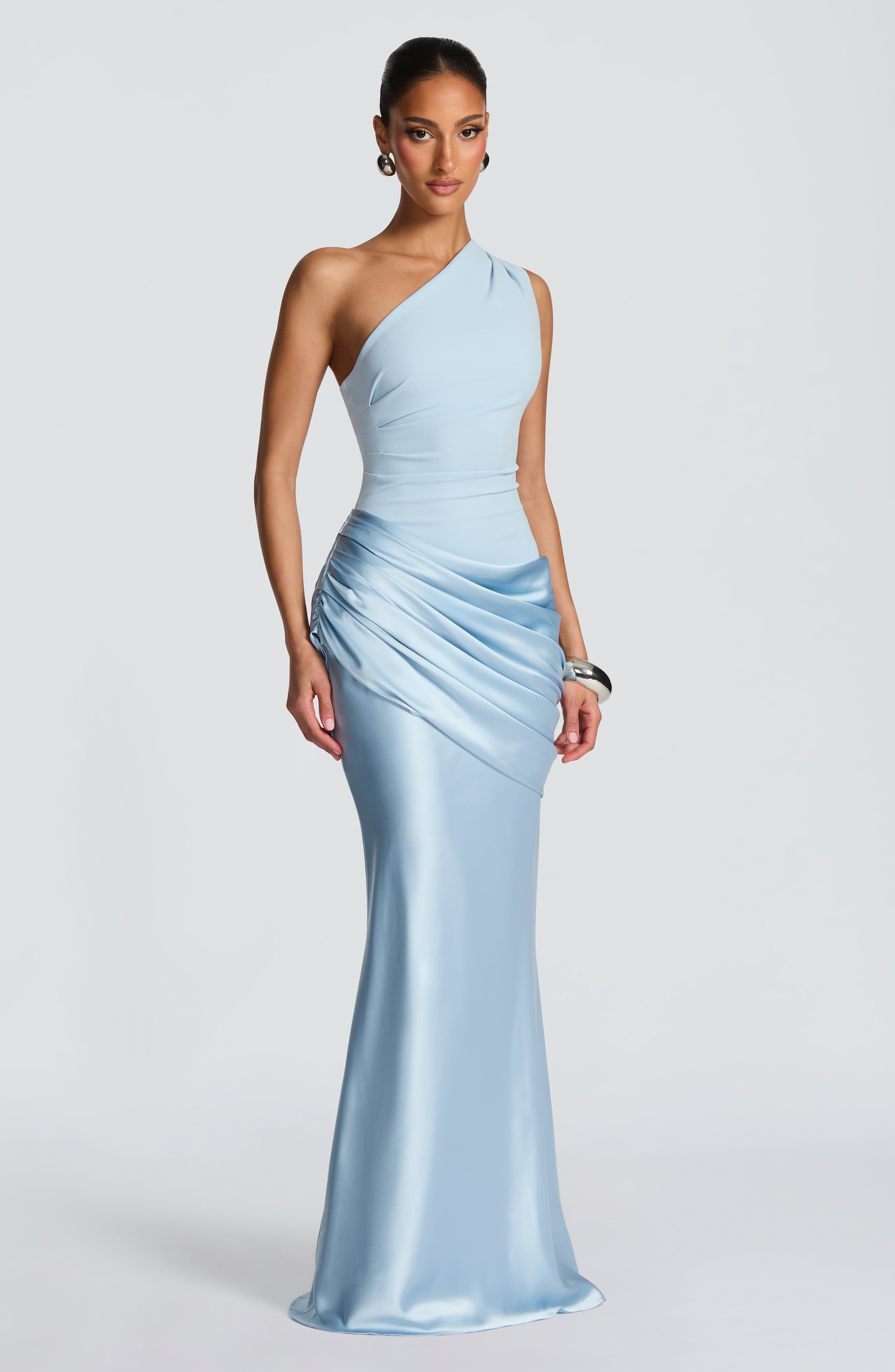 Melivya™ Malina Long Dress – Glacier Blue