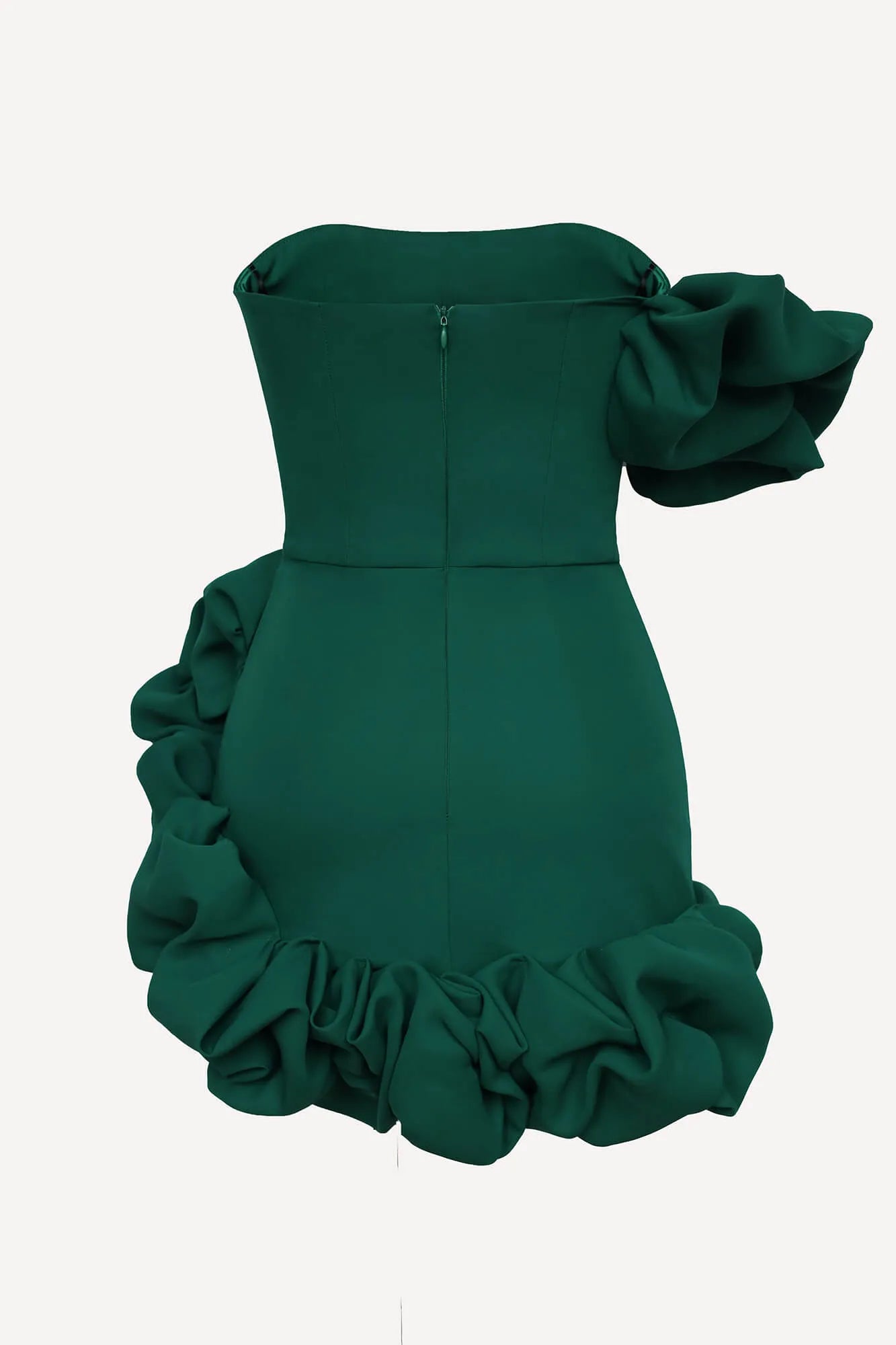 Melivya™ Flounced Bottom One Shoulder Bustier Dress