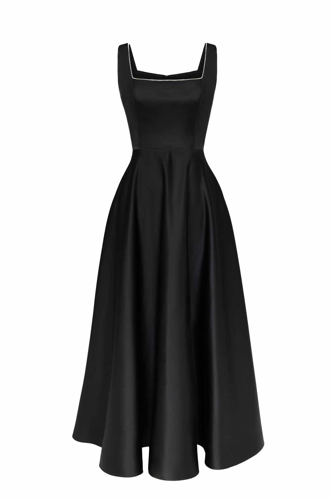 Melivya™ Strap Decorated Bodice Midi Dress